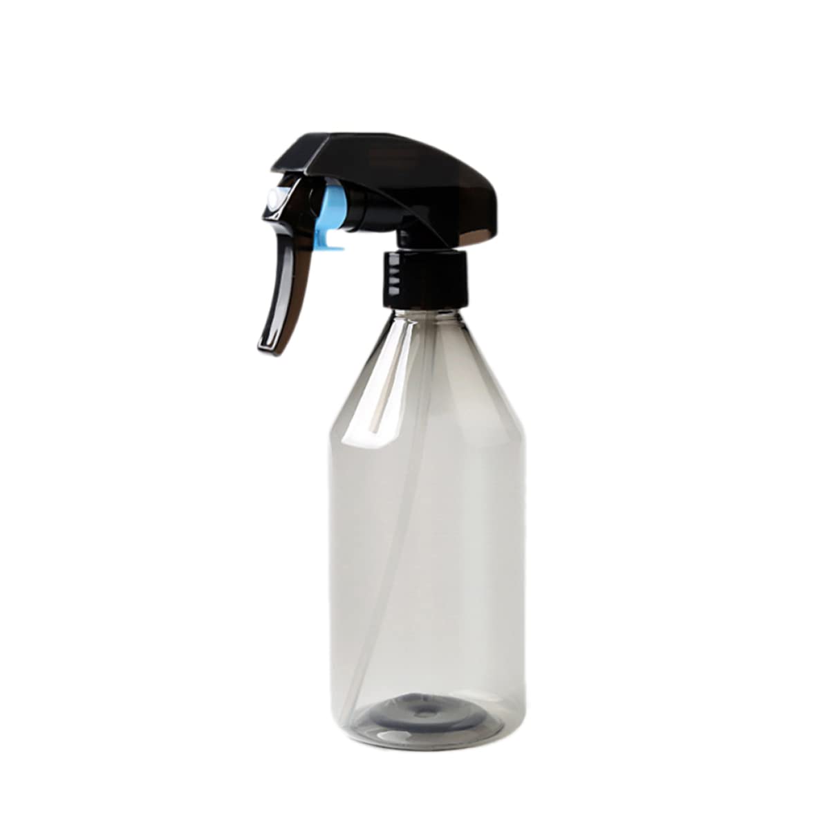 FRCOLOR 4pcs Trigger Spray Bottles for Hairdressing & Barber - Leak Proof Empty Fine Mist Dispenser for Hair, Garden, Makeup & Cleaning - Transparent Salon & Home Use (Black)