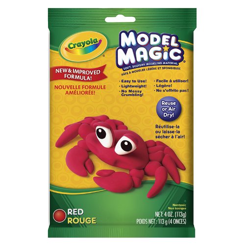 Crayola Model Magic 4oz Red - Non-Toxic Modeling Clay for Kids & Adults - Perfect for Arts & Crafts, DIY Projects, School Activities & Creative Play