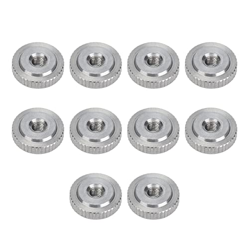 304 Stainless Steel Knurled Thumb Nut - M3 Size Hand-Tightened Knob for 3D Printer Beds, Machine Tools & Cabinets | Durable Metal Fastener for DIY Projects & Industrial Applications