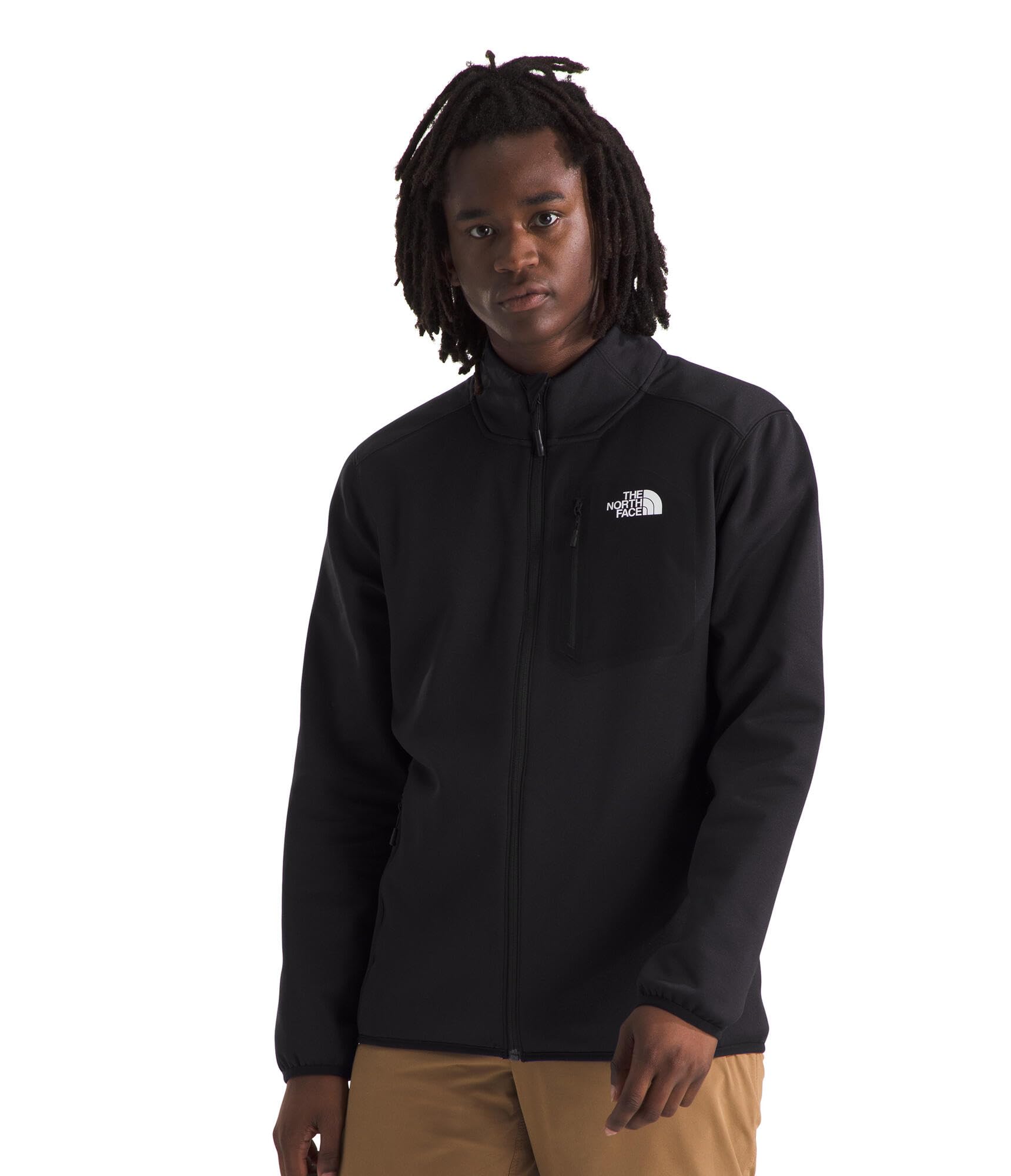 The North Face Men's Crest Full Zip Hoodie - Lightweight Fleece Jacket for Hiking, Camping & Outdoor Activities