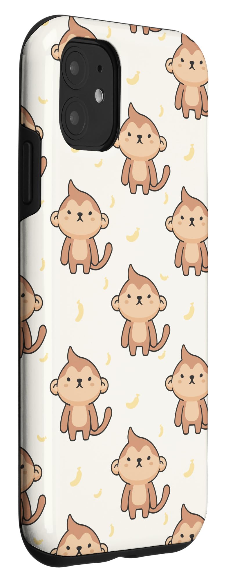 Funny iPhone 11 Case with Monkey & Banana Design - Perfect Gift for Monkey Lovers - Great for Daily Use, Parties & Gag Gifts