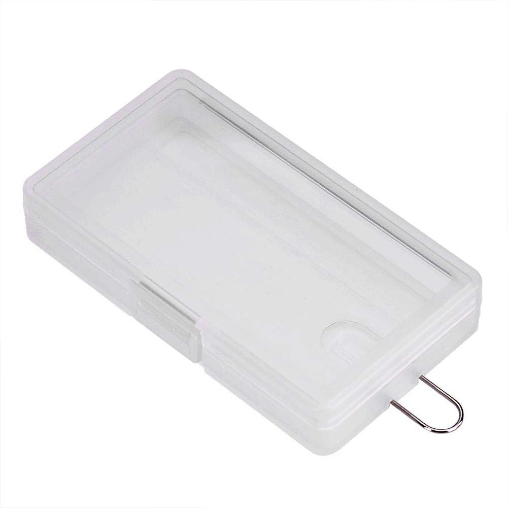 ASHATA 5-Pack Clear Hard PP Battery Storage Case - Portable Holder for 8 AAA Batteries with Hanging Hook | Organize Batteries for Home, Office, Travel & Emergency Kits