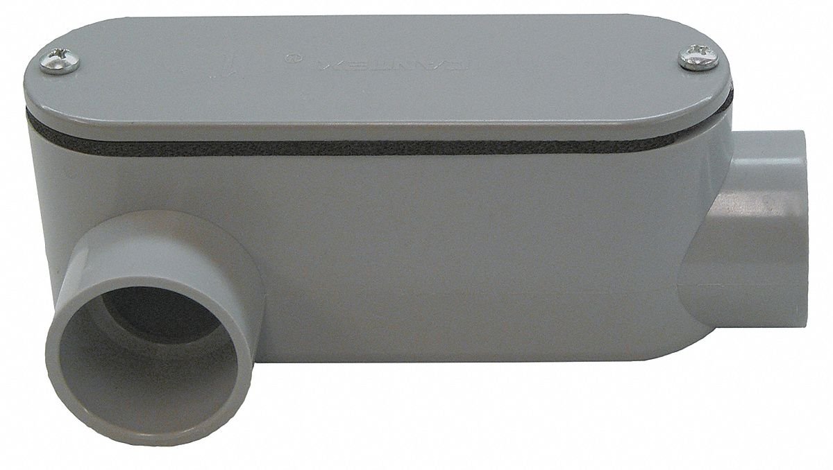 CANTEX PVC Conduit Outlet Body - Weatherproof Electrical Box for Outdoor & Indoor Wiring - Perfect for Home, Garage, and Industrial Electrical Installations