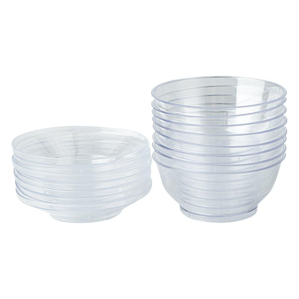 4 oz Round Clear Plastic Deli Containers with Lids - 3.25