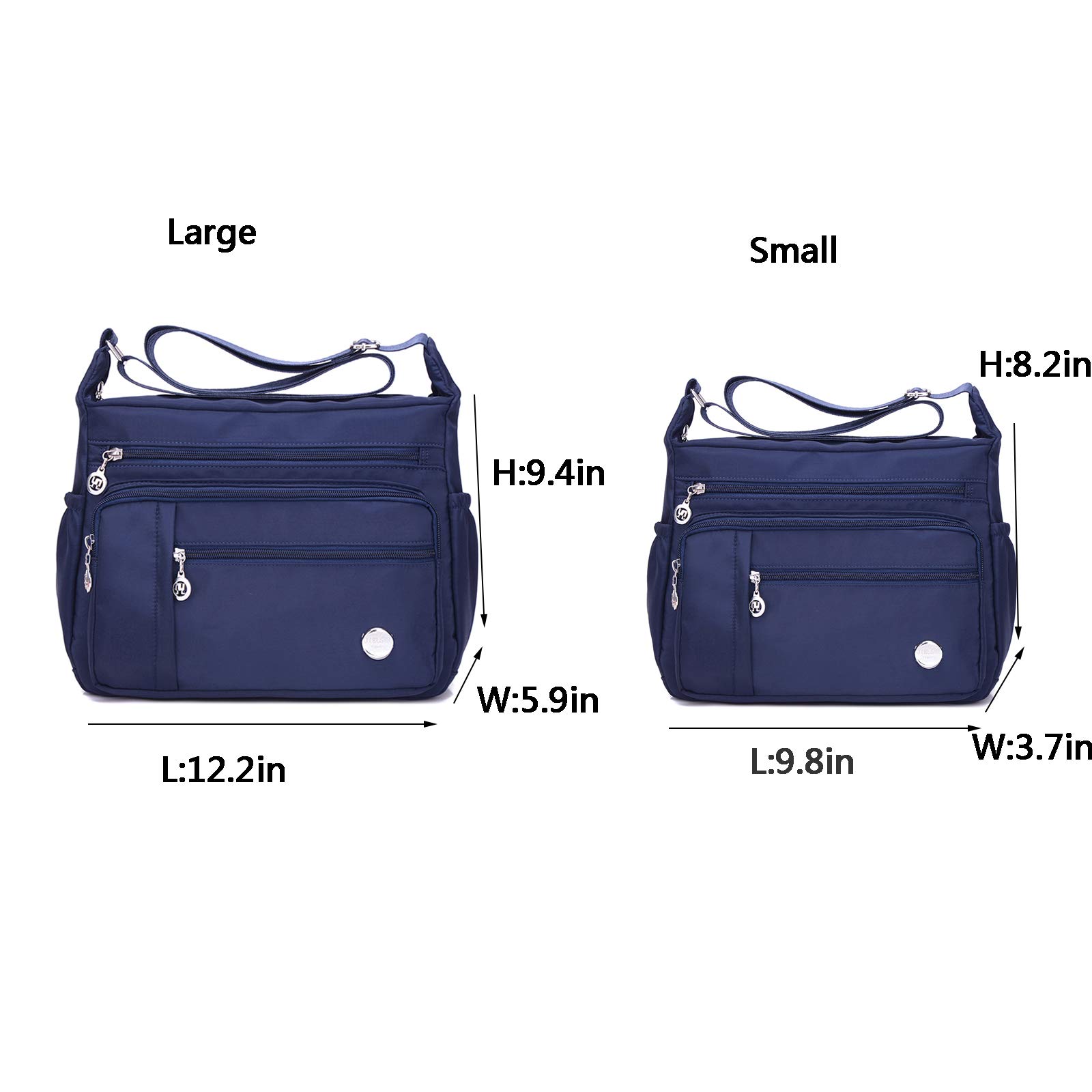 Waterproof Nylon Crossbody Bag for Women - Multipocket Travel & Daily Use