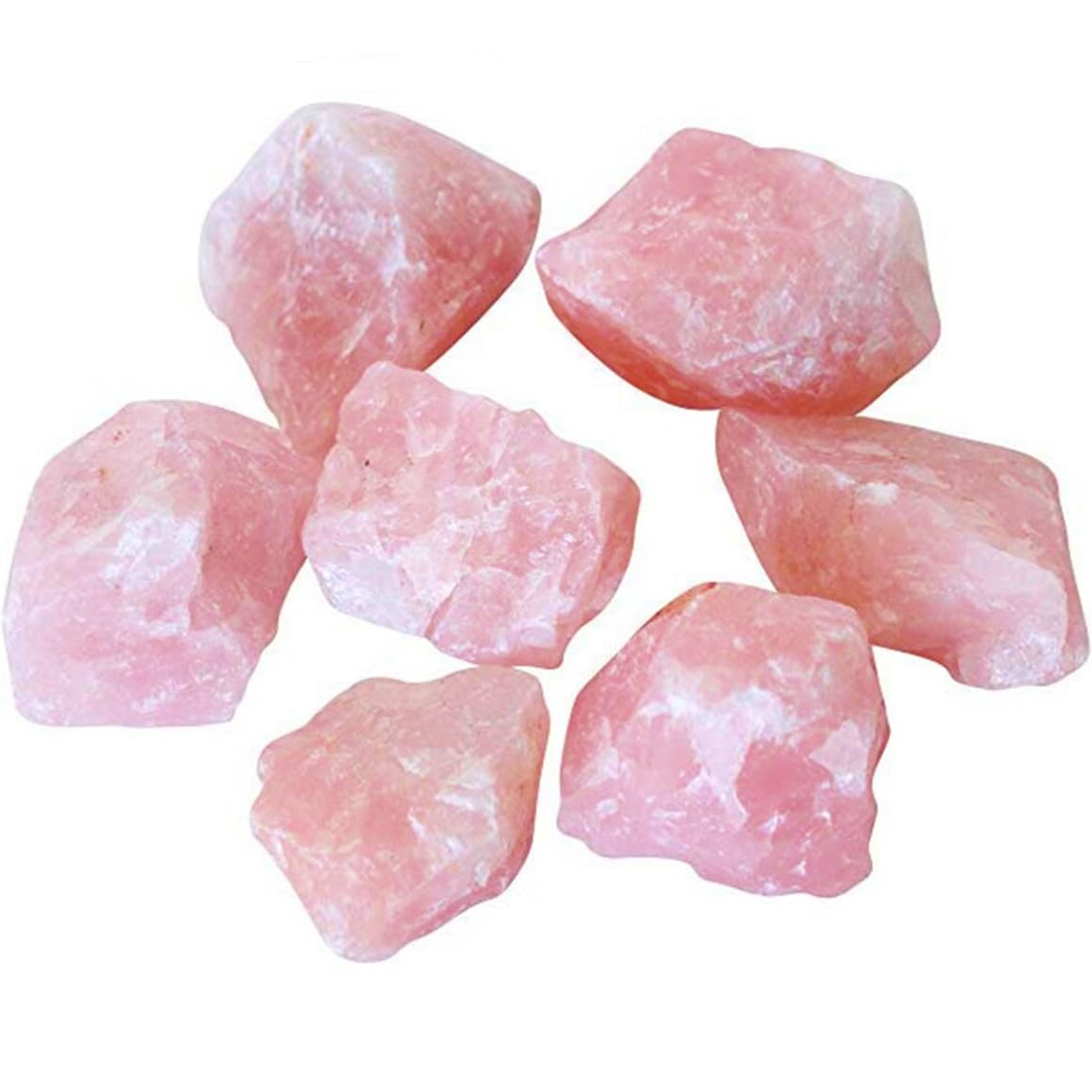 1lb Raw Rose Quartz Rough Stones - Natural Rose Quartz Crystals for Cabbing, Tumbling, Cutting, Lapidary & Polishing | Reiki Healing, Jewelry Making & Home Decor
