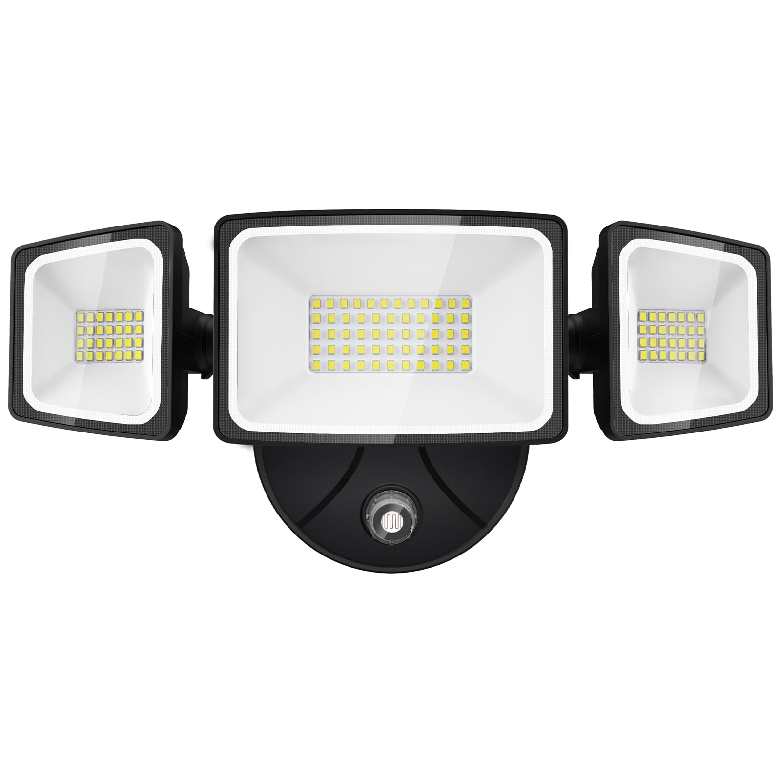 Onforu 60W & 100W LED Dusk to Dawn Security Lights - 6000LM-9000LM Outdoor Flood Lights with Photocell Sensor, IP65 Waterproof, 3 Adjustable Heads for Garage, Patio, Yard & Driveway Lighting