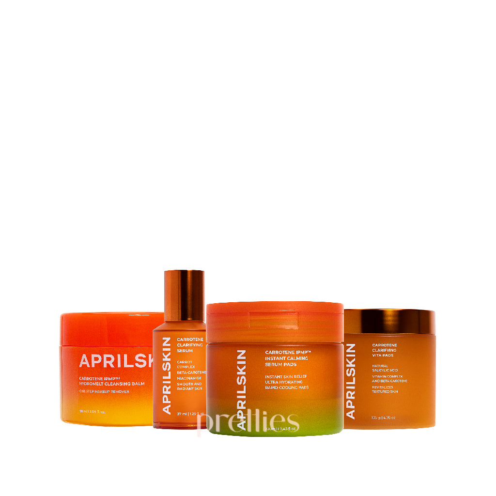AprilSkin Real Carrotene Skincare Set for Acne & Trouble Care - Korean Beauty Treatment for Clear Skin | Perfect for Daily Skincare Routine & Sensitive Skin Care