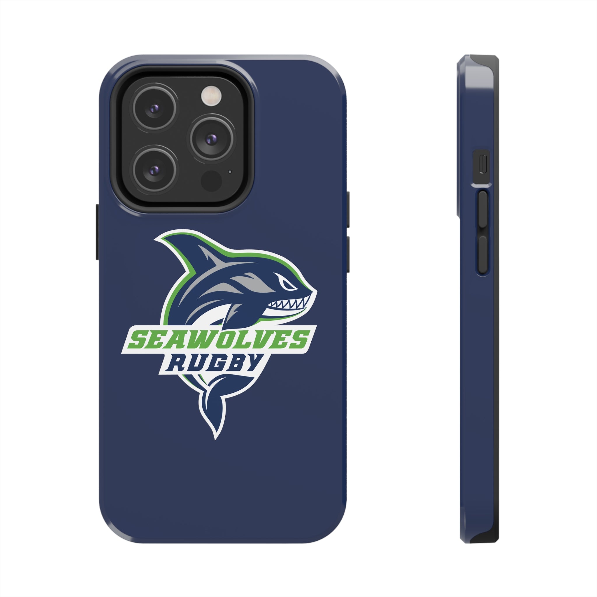 Seawolves Navy Rugged Phone Case - Shockproof & Durable Protection for iPhone & Samsung - Perfect for Outdoor Adventures, Work & Daily Use