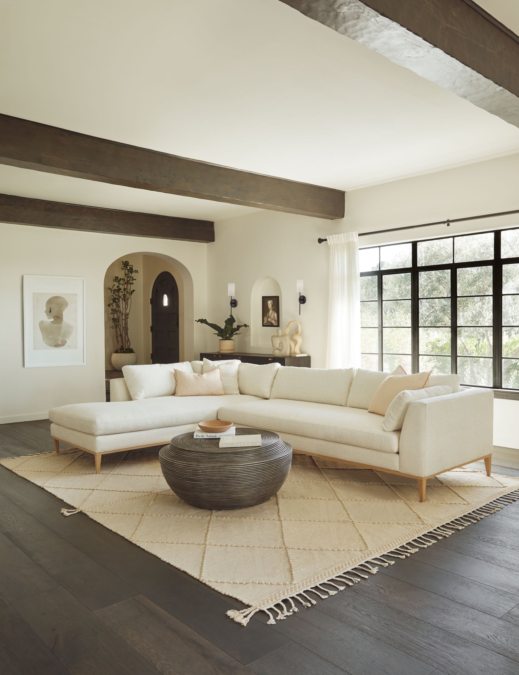 Charleston Sectional Sofa - Modern L-Shaped Couch with Reversible Chaise, Soft Fabric Upholstery for Living Room, Family Room & Home Theater Comfort