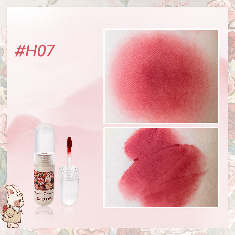 HOLD LIVE Bunny Garden Velvet Lip Cream - Long Lasting Matte Liquid Lipstick, Hydrating Non-Drying, Vegan & Cruelty Free - Perfect for Daily Wear, Parties & Special Occasions