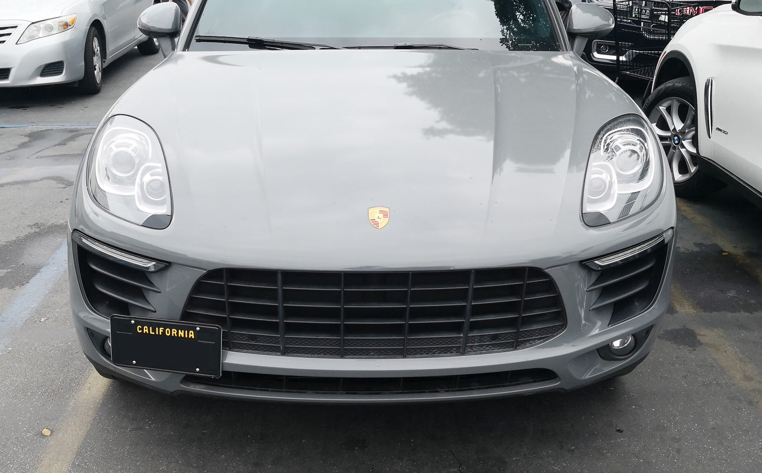 Porsche Macan & Audi Q7 Bumper Tow Hook License Plate Bracket Mount Holder - Durable Front License Plate Mounting Kit for Off-Road & Car Shows