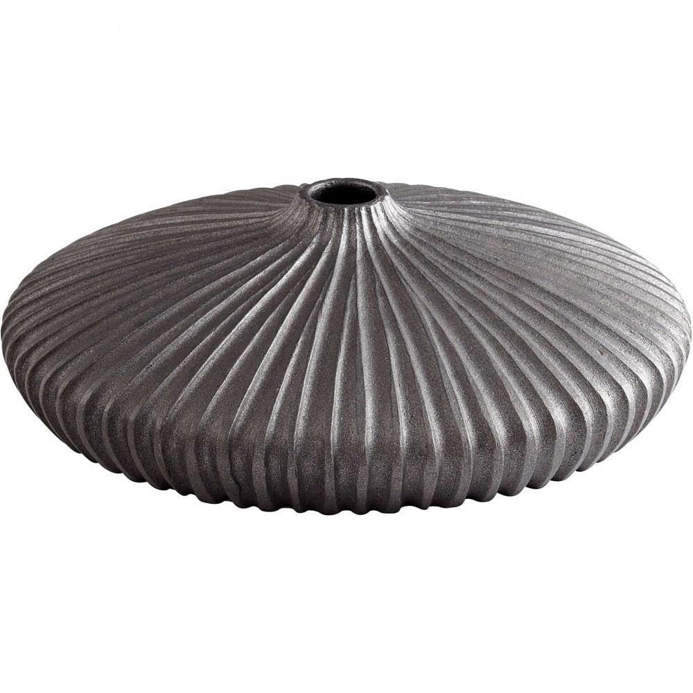 Allium Large Vase - 15 Inch Wide x 4.5 Inch High Ceramic Flower Vase for Home Decor, Wedding Centerpiece & Tabletop Display