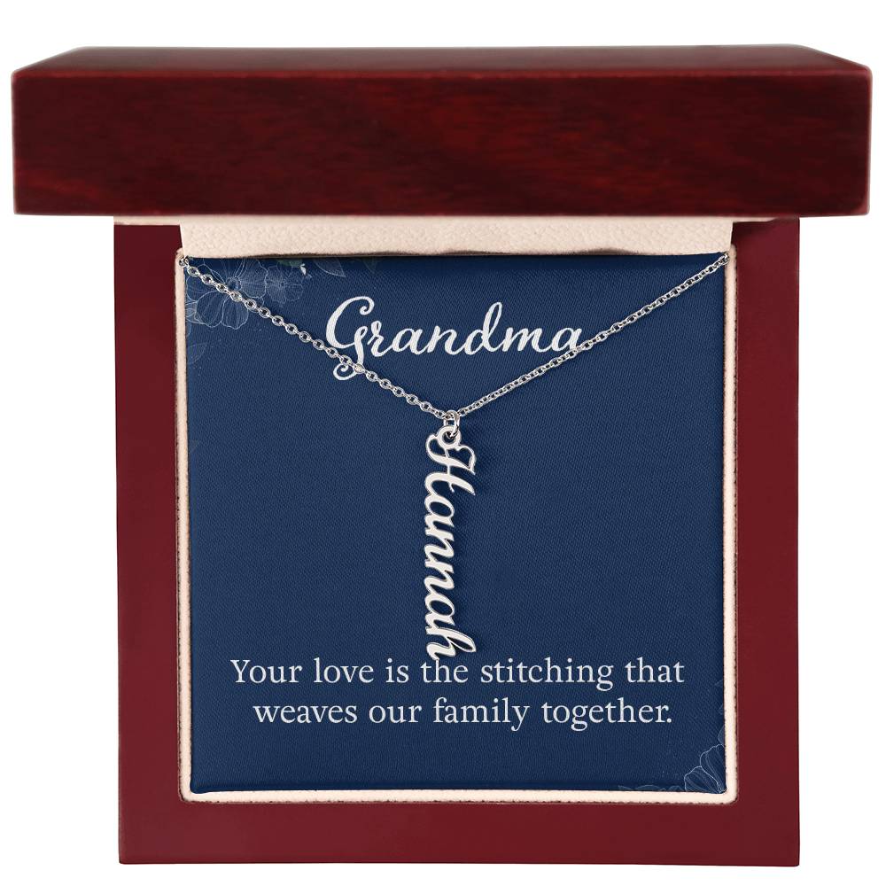 Personalized Grandkids Name Necklace - Custom Engraved Grandma Gift for Birthday, Mother's Day & Anniversary - Perfect for Family Keepsakes & Special Occasions