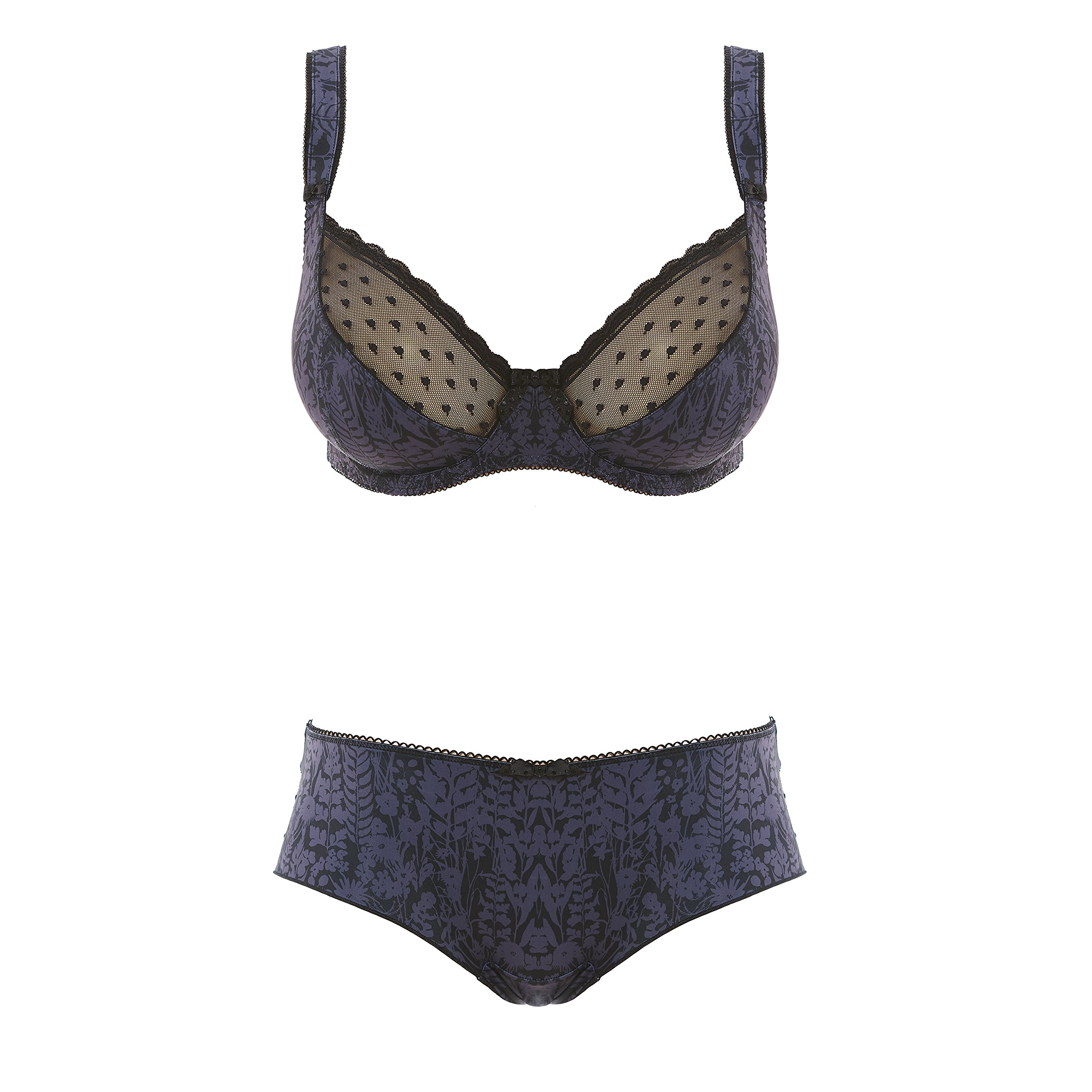Freya Fearne Short Panty (AA4096) 2X/Black - Comfortable Plus Size Women's Underwear for Everyday Wear & Lounge