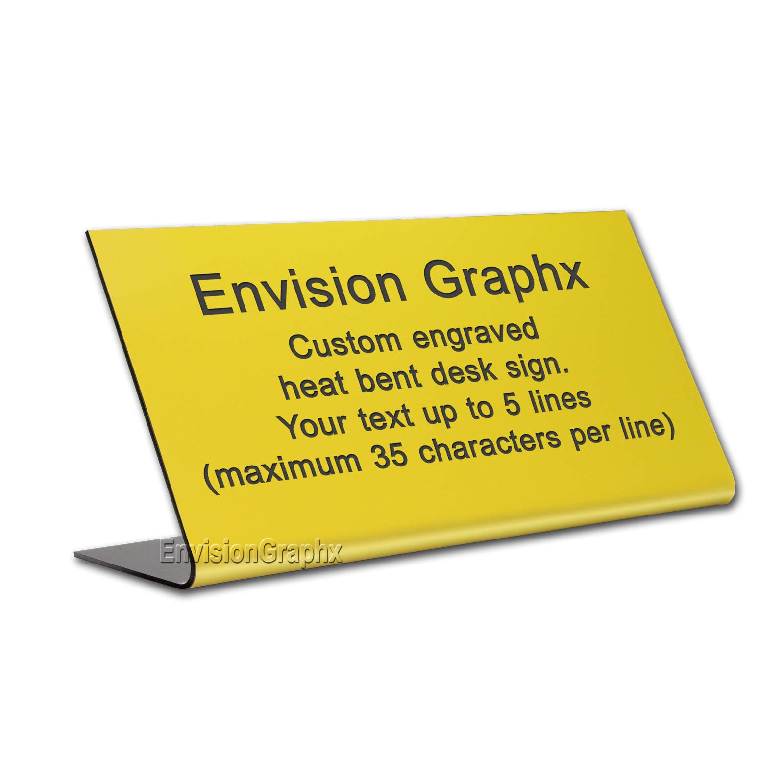 4x8 Custom Engraved Lobby Desk Sign - Personalized Office Nameplate for Reception & Business Entrance - Perfect for Corporate Offices, Hotels, and Professional Spaces