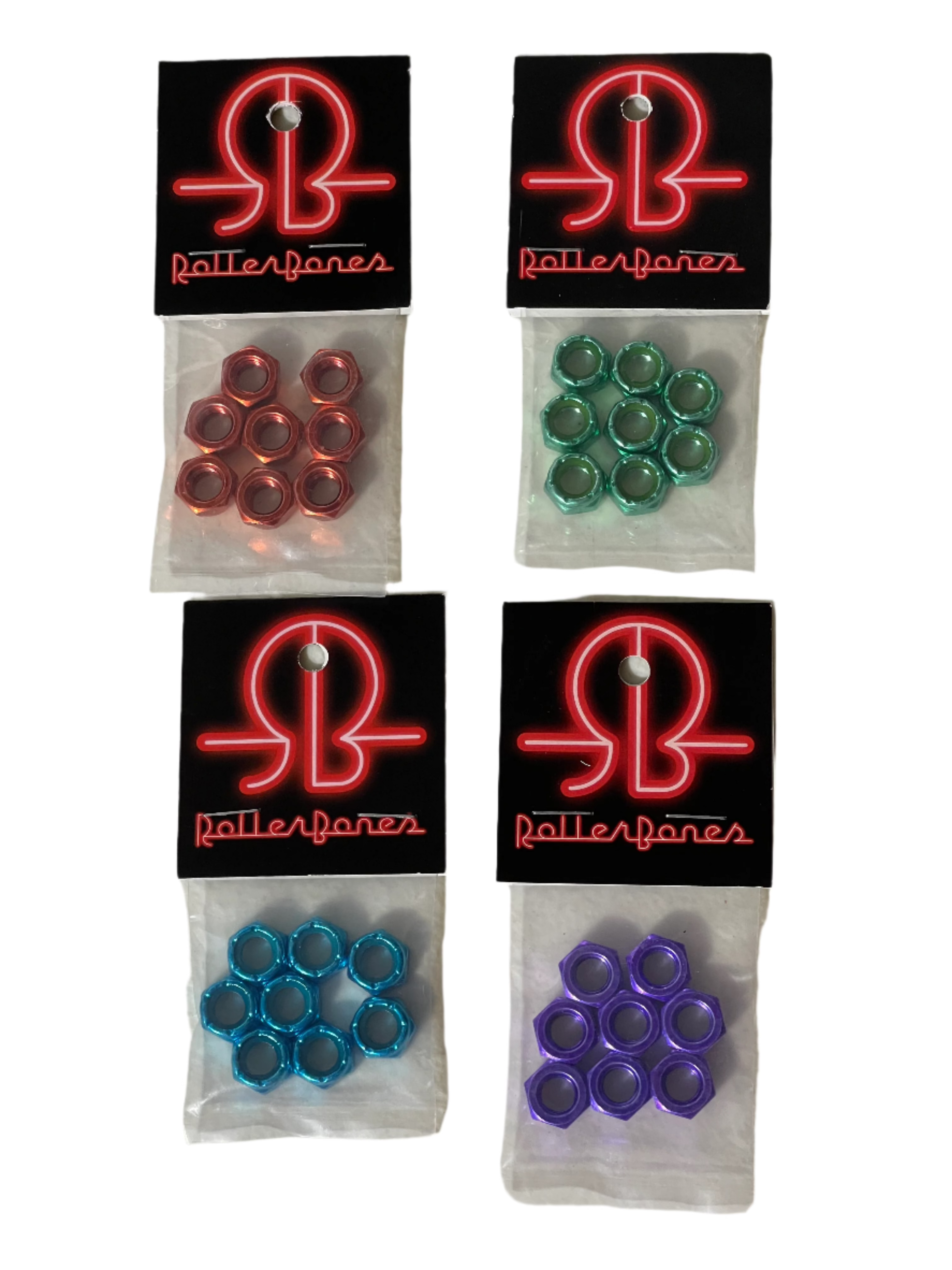 8MM Roller Bones Axle Nuts - High-Quality Skateboard & Scooter Replacement Parts for Smooth Riding Experience