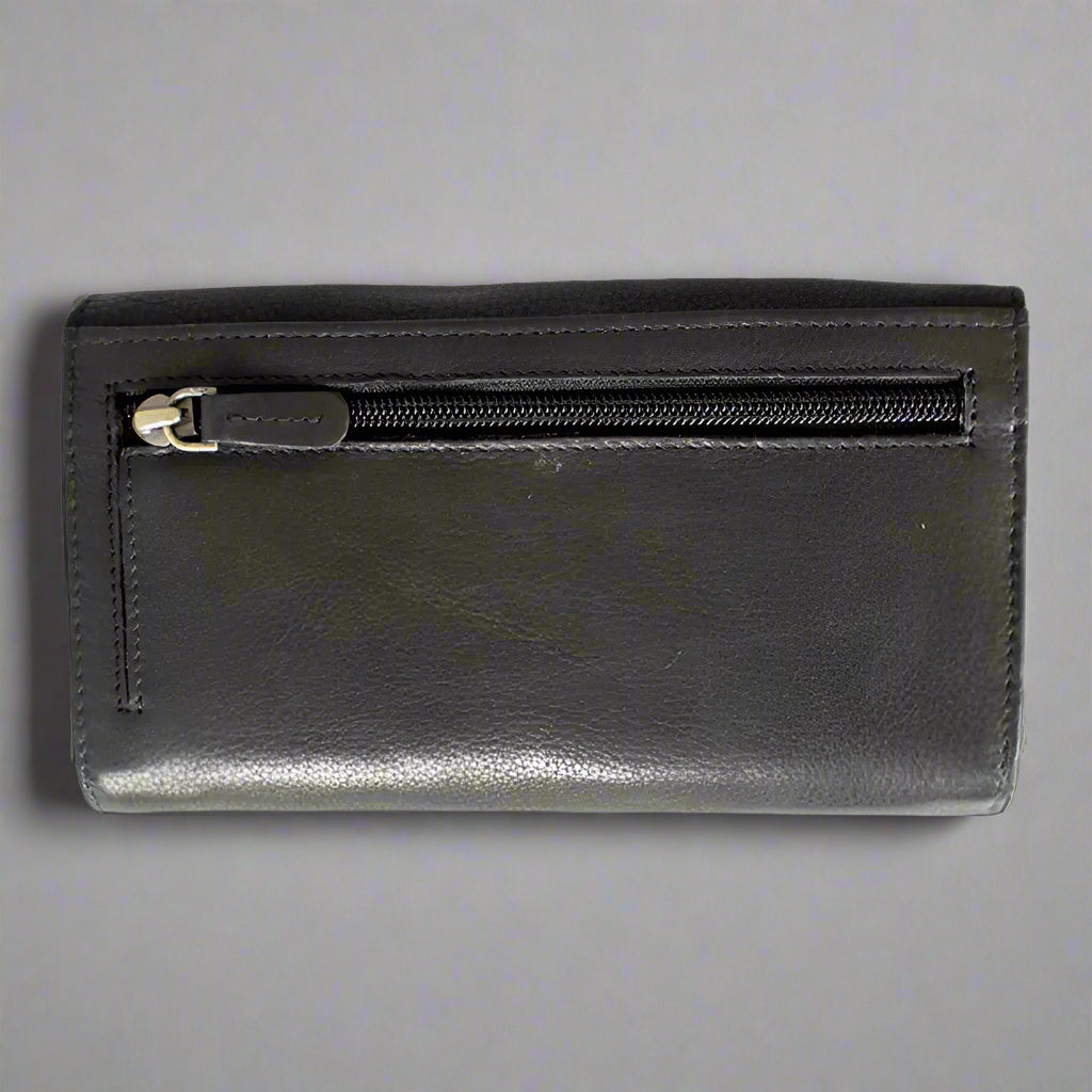 Premium Women's RFID Blocking Leather Wallet - Slim Trifold Design with Multiple Card Slots & ID Window - Perfect for Travel, Work, and Everyday Use