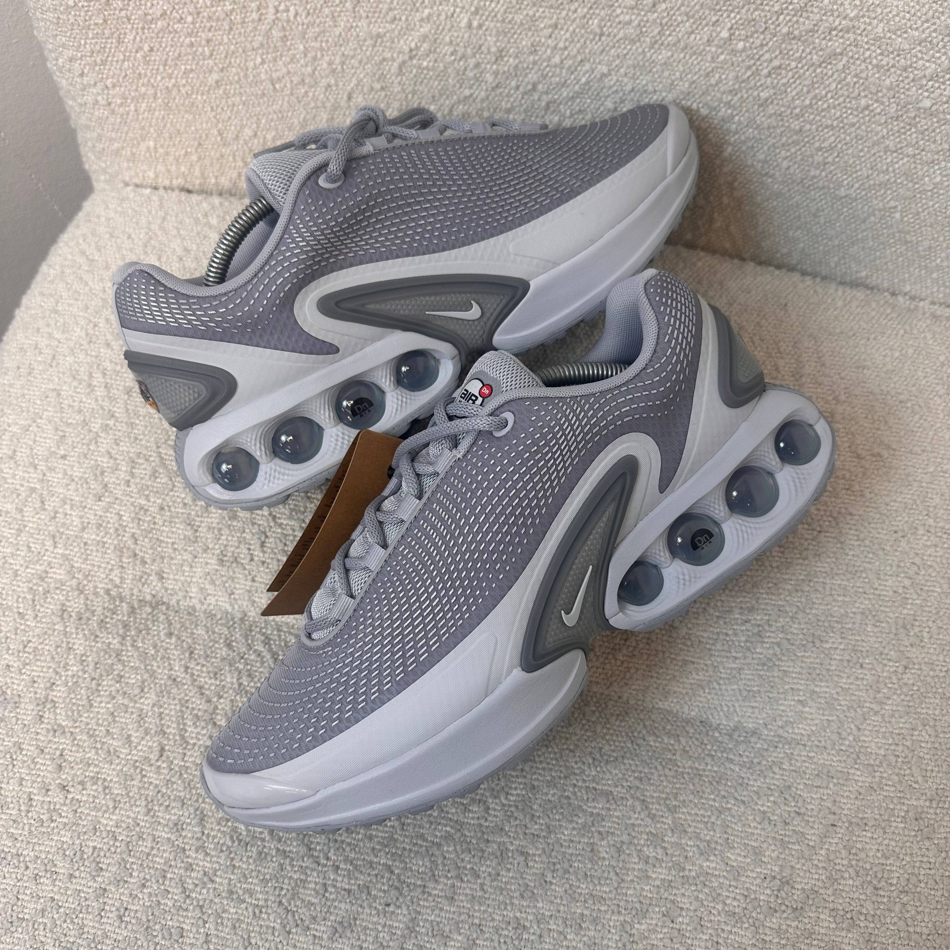 Nike Air Max DN Grey Running Shoes for Men - Lightweight Cushioned Sneakers for Jogging, Gym & Everyday Wear