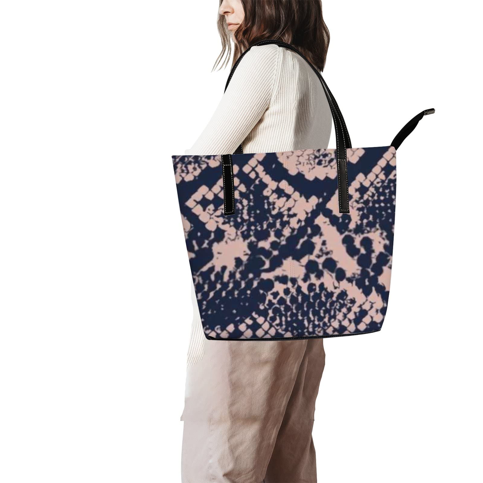 Premium Genuine Leather Tote Bag for Women - Stylish Crossbody Handbag with Detachable Strap - Perfect for Work, Travel & Everyday Use