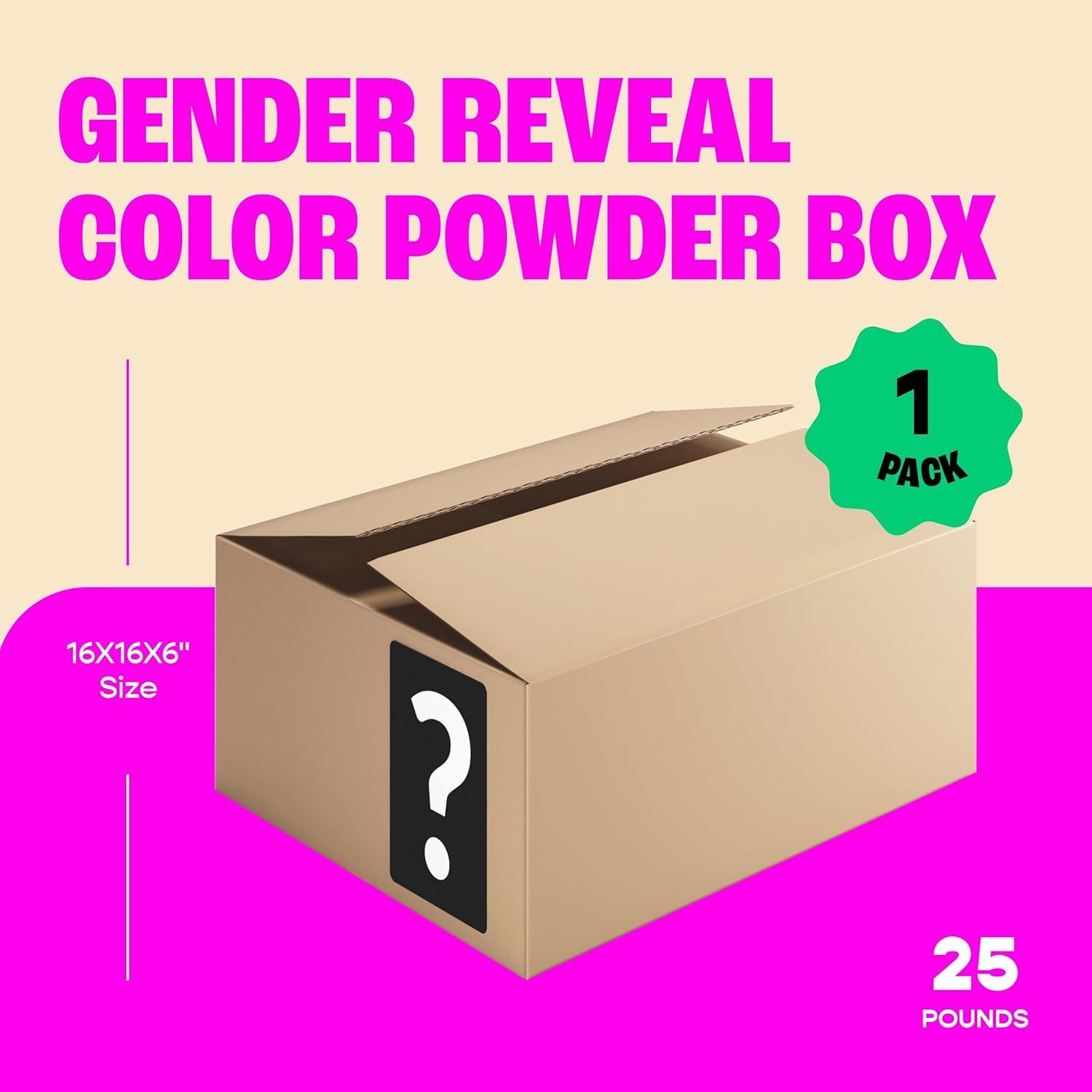 Chameleon Colors Blue Gender Reveal Powder - 25 lb Bulk Box | Vibrant Non-Toxic Blue Powder for Gender Reveal Parties | Easy Cleanup | Perfect for Baby Showers, Gender Reveal Events & Celebrations