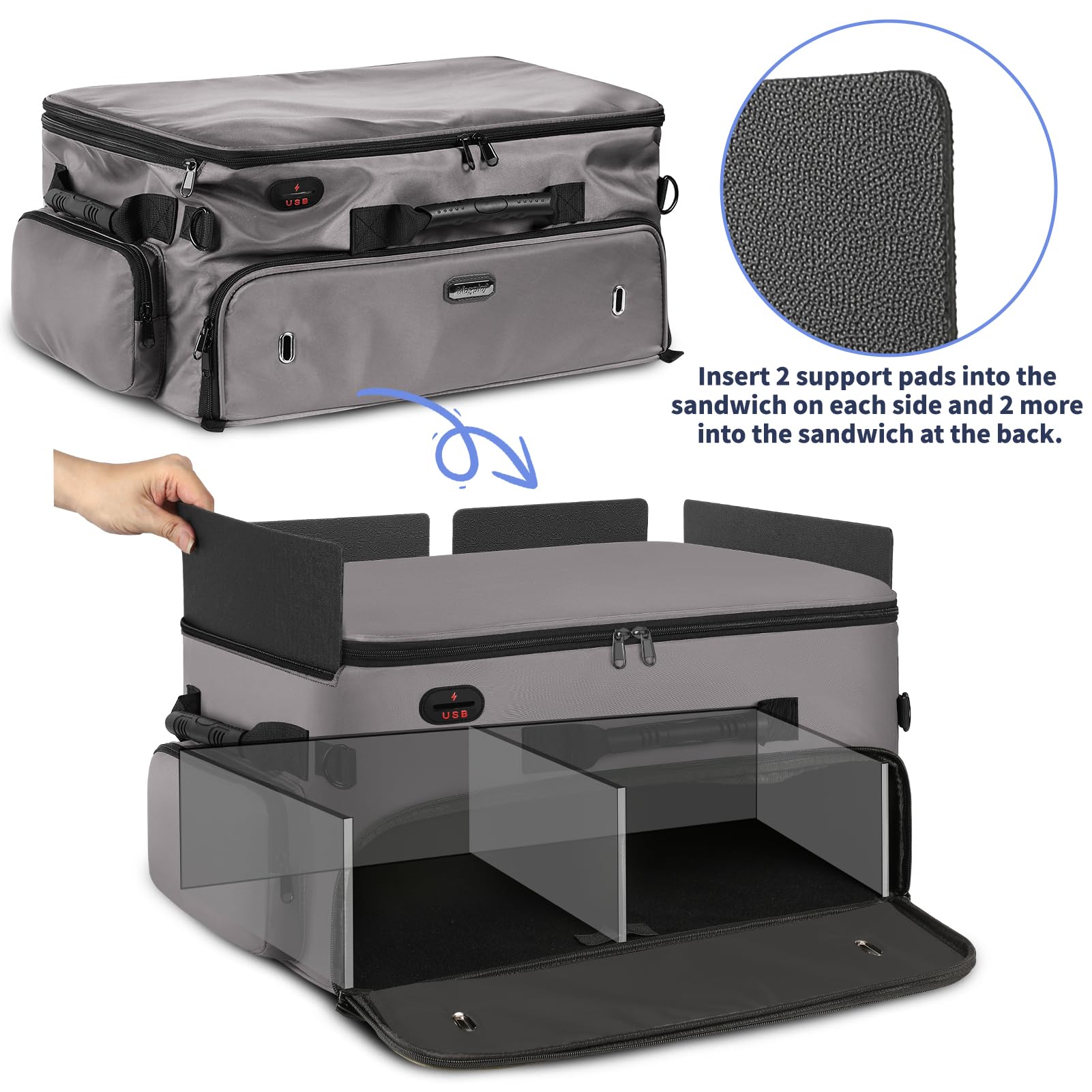 Premium 2-Layer Golf Trunk Organizer - Large 20