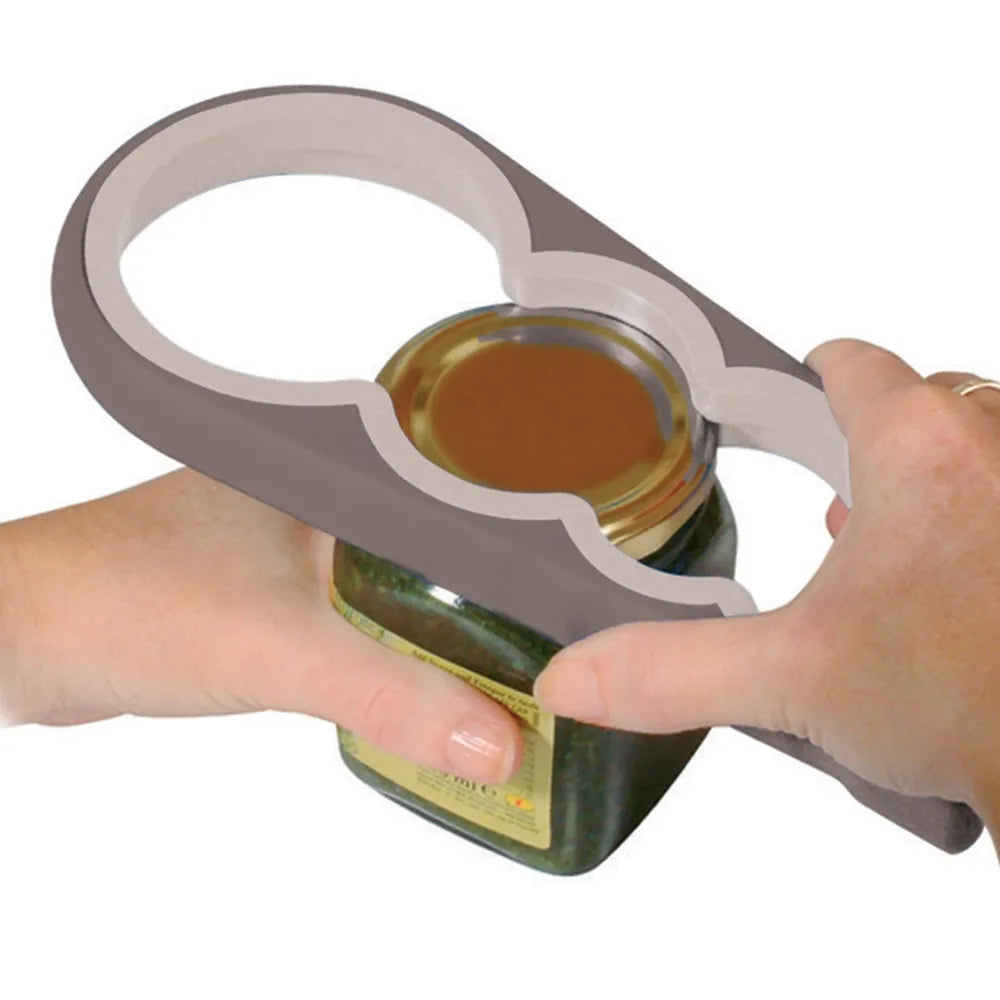 Easy Twist Jar & Bottle Opener - Effortless Kitchen Tool for Stubborn Lids - Perfect for Home, Camping & Elderly Use