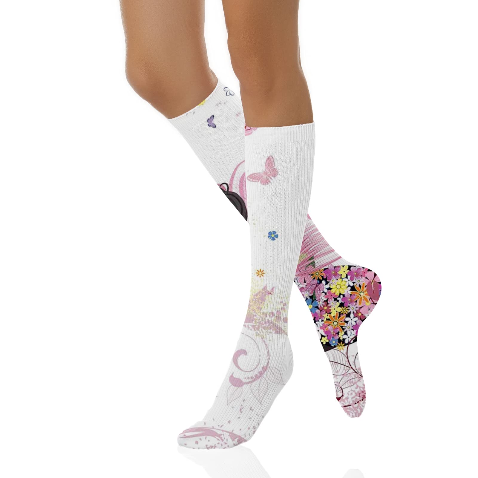 Funny Compression Socks for Women & Men - Winter Warm Socks for Improved Circulation, Running, Athletic Performance & Nursing - Perfect for Workouts, Long Shifts & Cold Weather Comfort