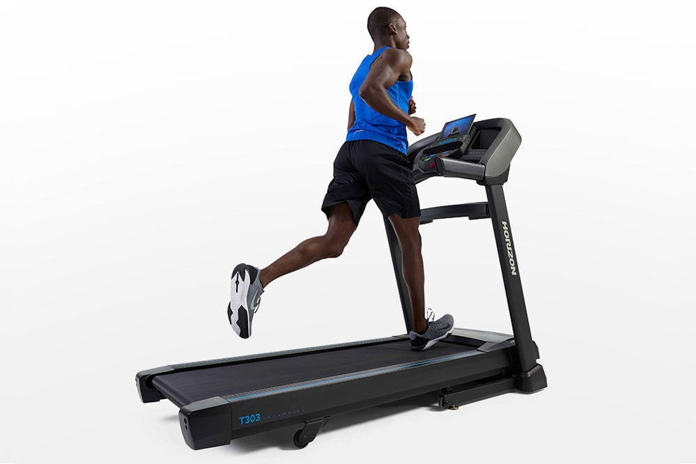 Horizon T303 Folding Treadmill - Compact Home Gym Equipment for Running & Walking | Perfect for Small Spaces & Apartment Workouts