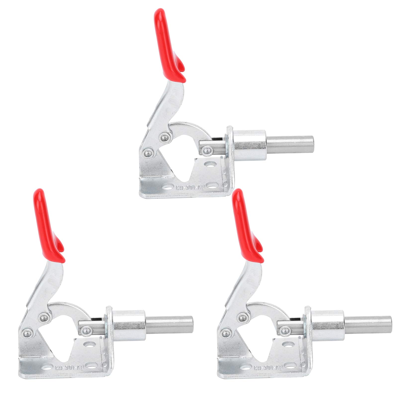 Vertical Toggle Clamp Fixture M4 x 20mm - 3PCS Set for Welding Tables, Saw Boards & Woodworking Workbenches | Heavy-Duty Clamping Tool for DIY Projects, Metal Fabrication & Carpentry