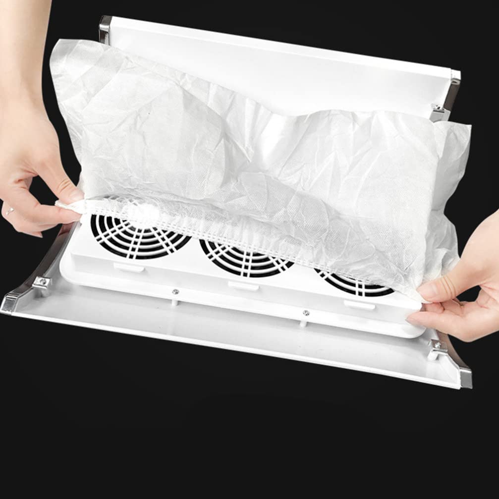 12Pcs Nail Dust Collector Bags for Manicure - Vacuum Cleaner Accessories, Dust Suction Storage Bags for Nail Salon & Home Nail Care - Reusable Nail Art Dust Removal Bags for Professional & DIY Use