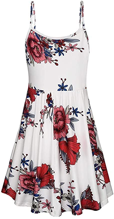 Floral Maternity Summer Dress - Spaghetti Strap Nursing Dress for Breastfeeding Mothers | Comfortable & Stylish Pregnancy Outfit for Beach, Vacation & Daily Wear