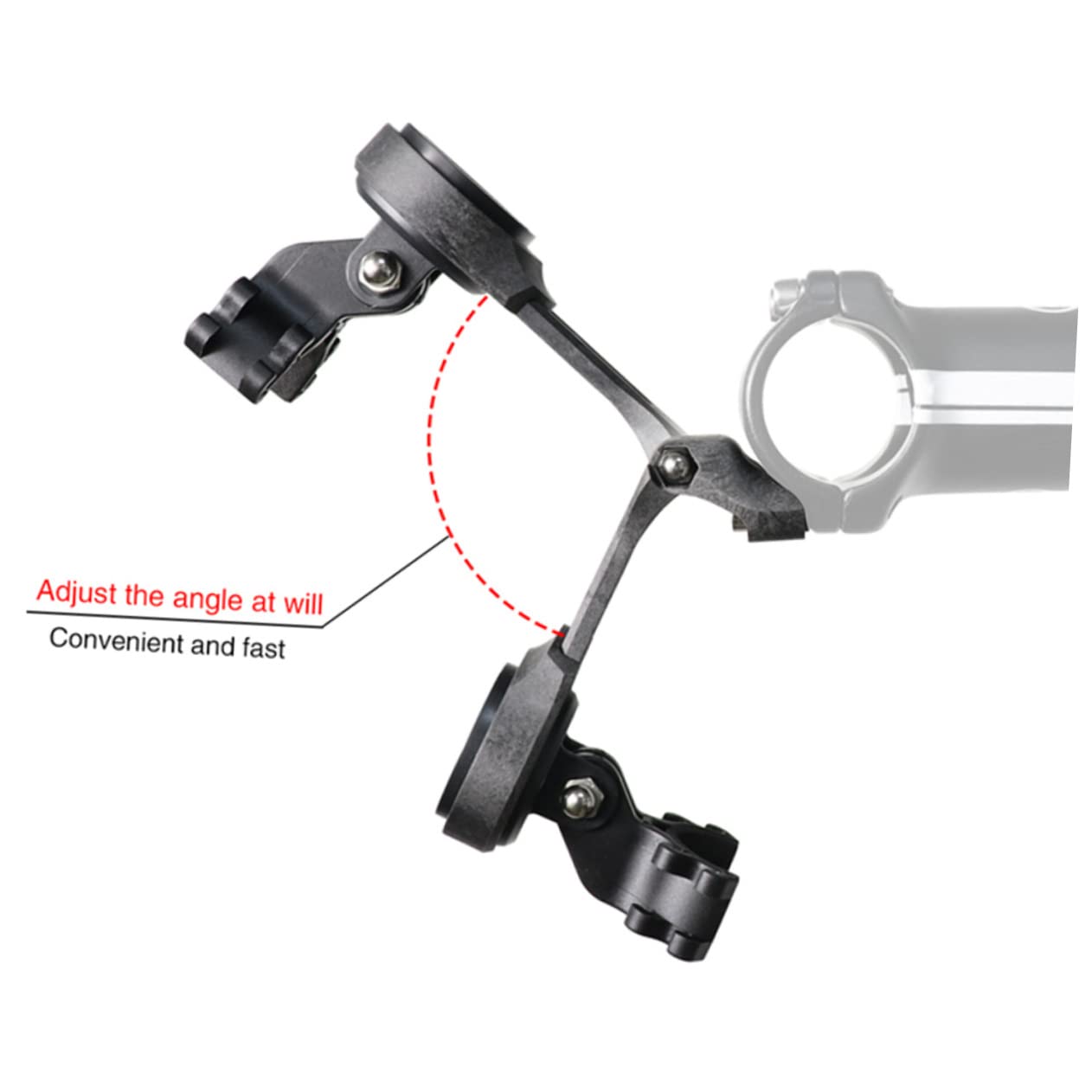 BESPORTBLE Bike Light Holder - Carbon Fiber Handlebar Extension Rod for Bicycle Headlights, GPS, Odometer & Stopwatch | Perfect for Night Riding, Mountain Biking & Commuting