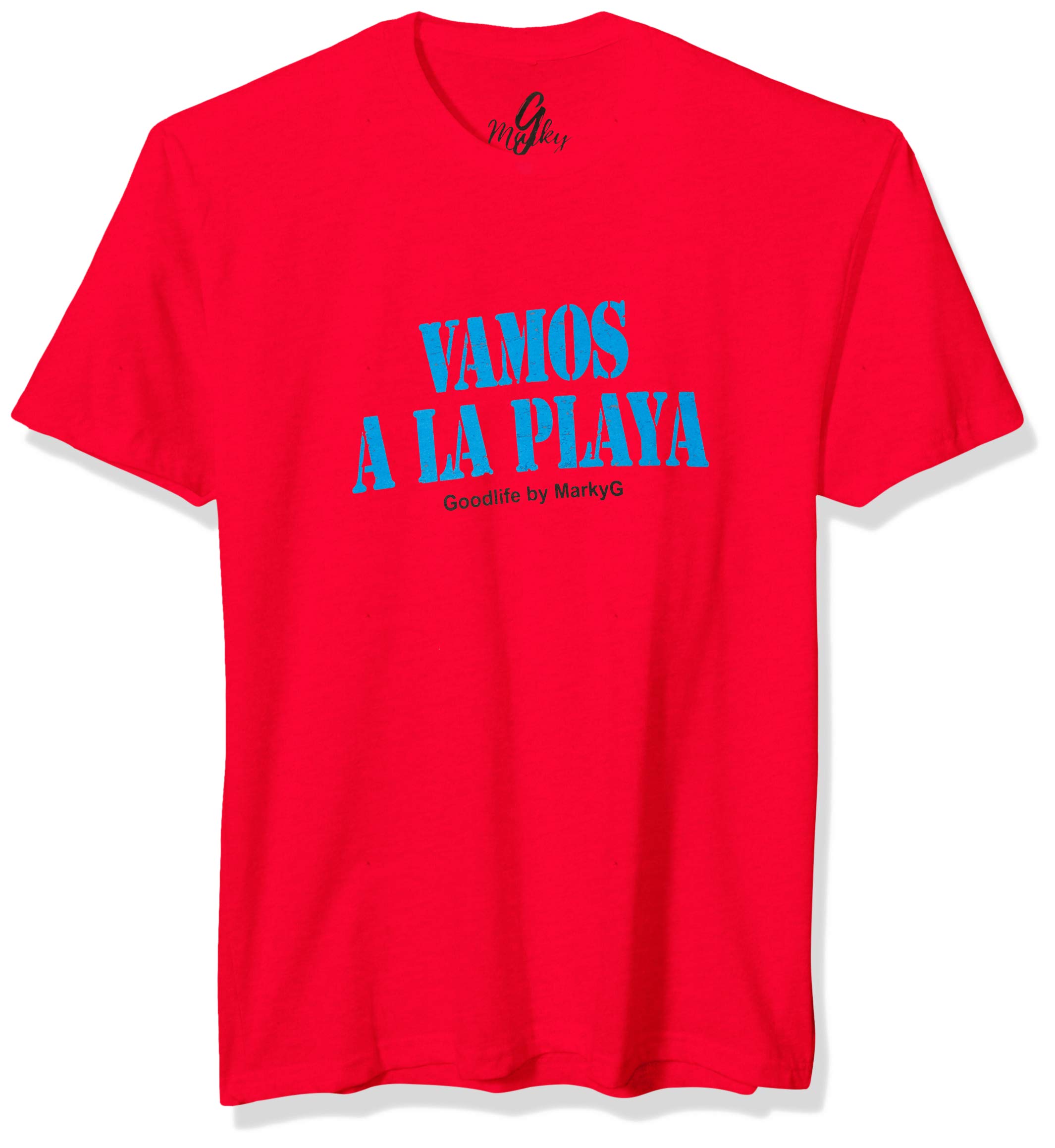 Marky G Apparel Men's 6410 Vamos 2 T-Shirt - Comfortable Cotton Casual Tee for Everyday Wear, Gym & Street Style