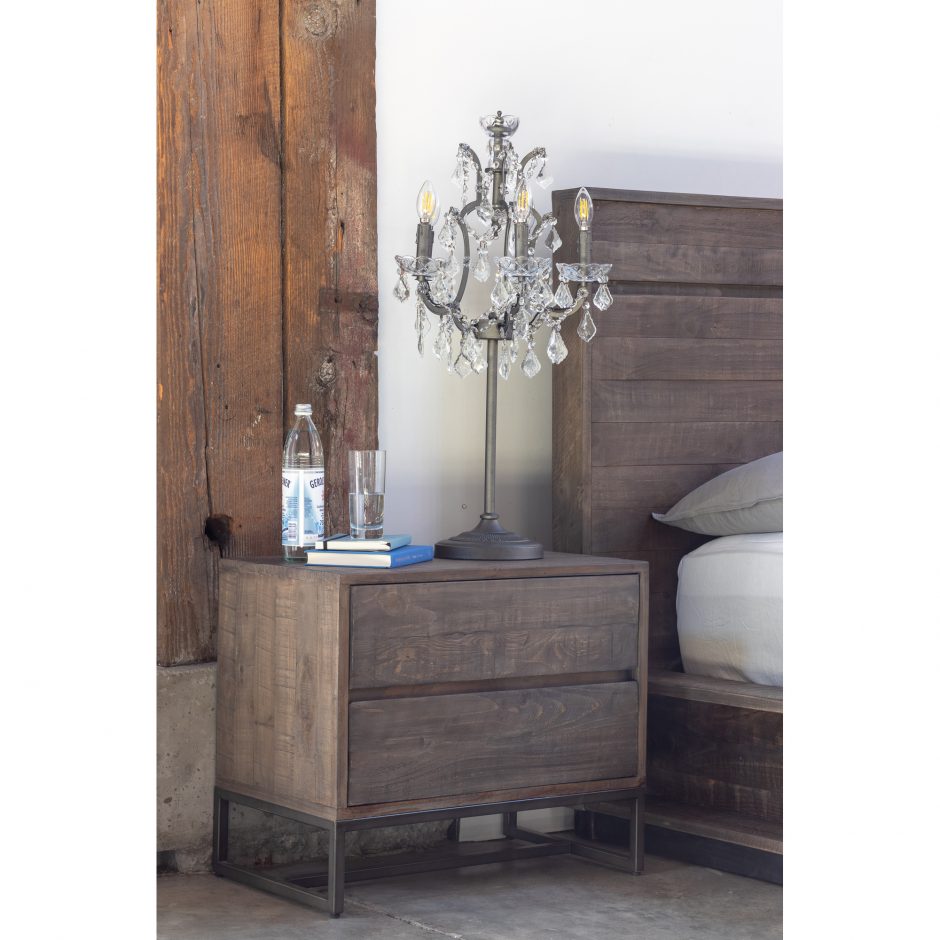 Elena Nightstand - Modern Bedside Table with Drawer, Wooden Night Stand for Bedroom, Living Room & Office - Perfect for Storage, Decor & Small Spaces