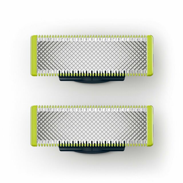 PHILIPS One Blade Replacement Blades (2 Pack) QP220/50 - Compatible with Philips OneBlade Trimmer - Perfect for Face, Body & Beard Grooming at Home or Travel