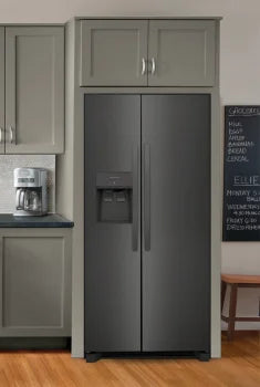 Frigidaire FRSS2323AD 22.3 Cu. Ft. Black Stainless Steel Side by Side Refrigerator - Energy Efficient, Spacious 33