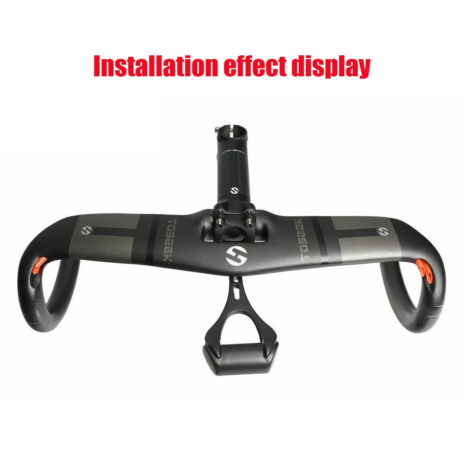 Ultralight Carbon Fiber Bike Handlebars - 31.8x400/420/440mm Road & Mountain Bike Drop Bar for MTB Cycling - Matte Black with Inner Cable Routing - Perfect for Racing, Commuting & Long-Distance Riding