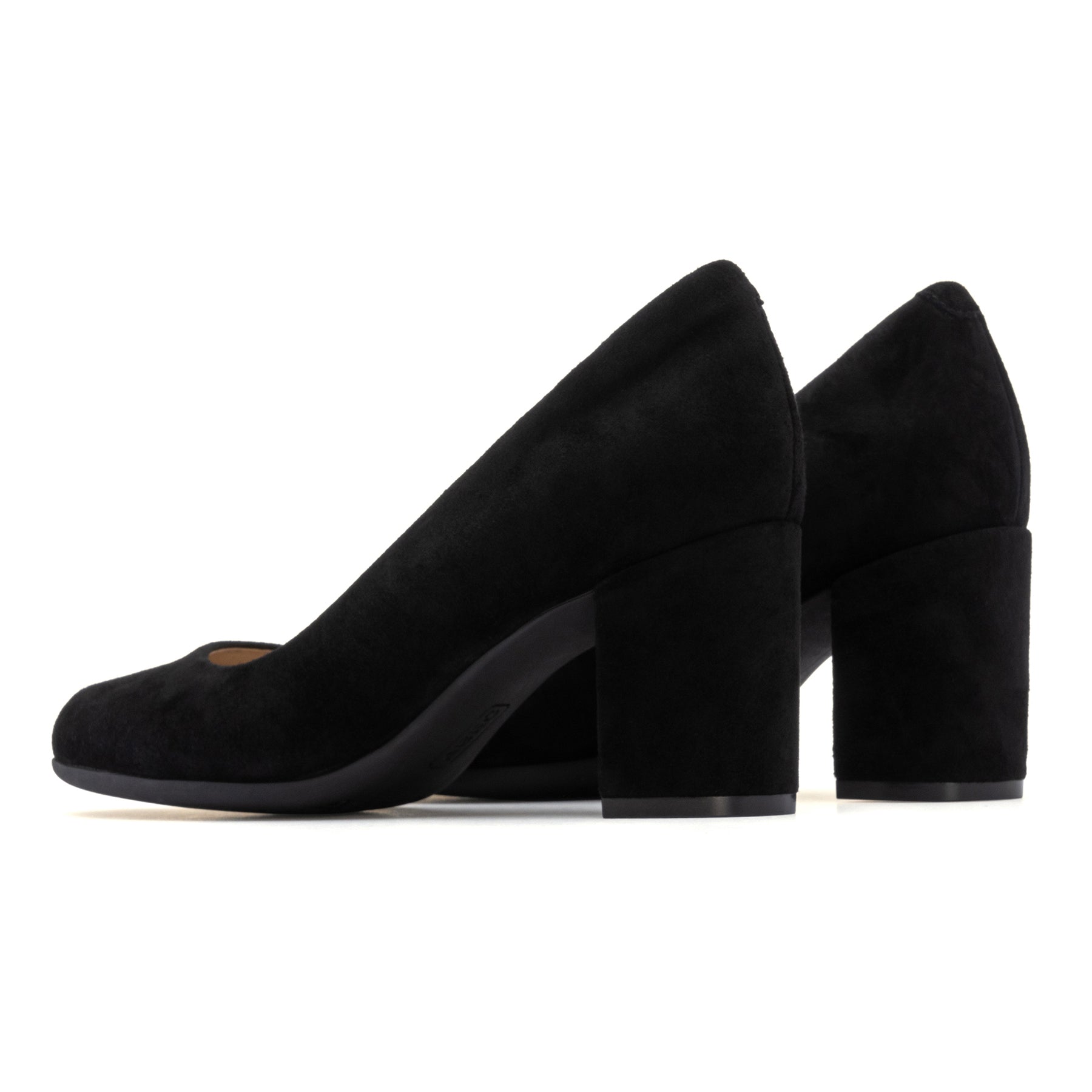 Abeo Tempo Pump Black Suede - Comfortable Women's Dress Shoes for Work, Office & Formal Occasions