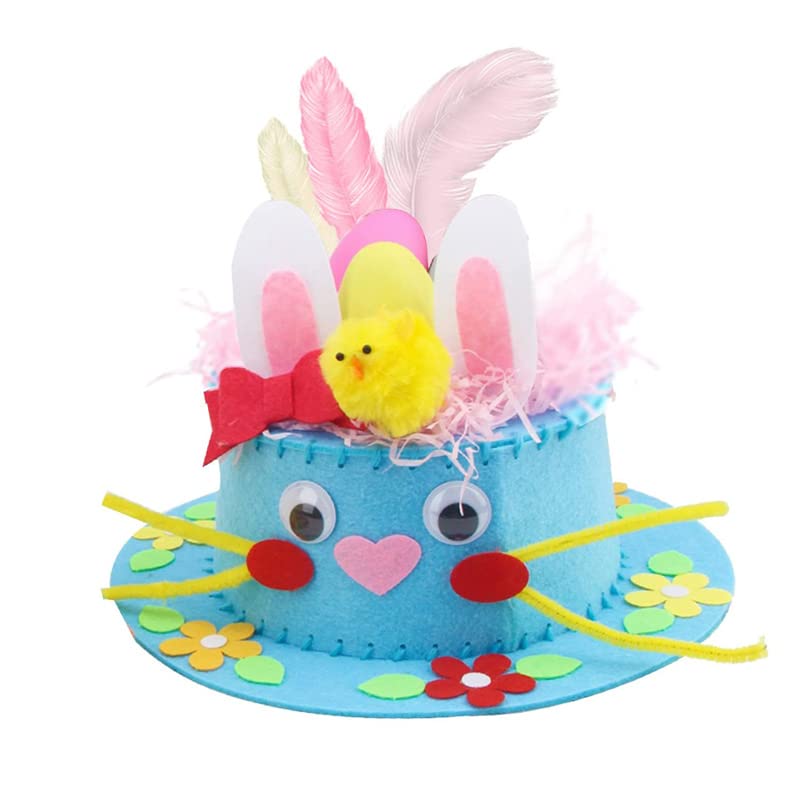 Easter Bonnet Making Kit - DIY Easter Hat Decorations with Craft Supplies for Kids & Adults - Perfect for Easter Party, School Projects, and Spring Celebrations