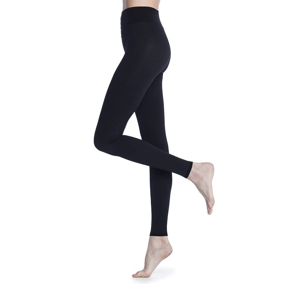 SIGVARIS Soft Silhouette Opaque Footless Compression Leggings 15-20 mmHg for Women - Medical Grade Support for Varicose Veins, Swelling & Circulation - Perfect for Travel, Work & Everyday Comfort