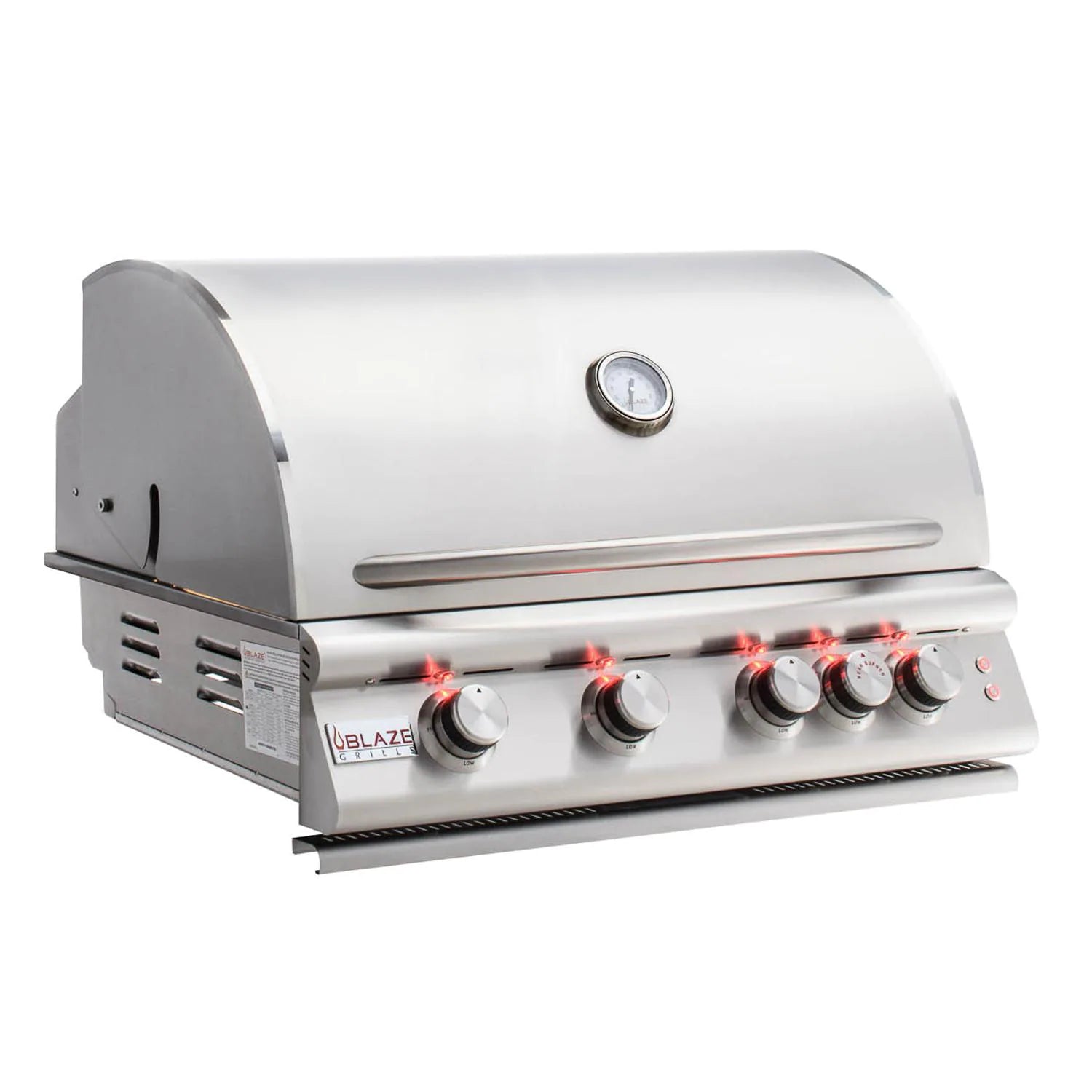 32 Inch 4-Burner LTE Gas Grill with Rear Burner & Built-in Lighting System - BLZ 4LTE2 | Outdoor BBQ Grill for Backyard, Patio & Camping | Stainless Steel Construction | Perfect for Family Gatherings & Tailgating