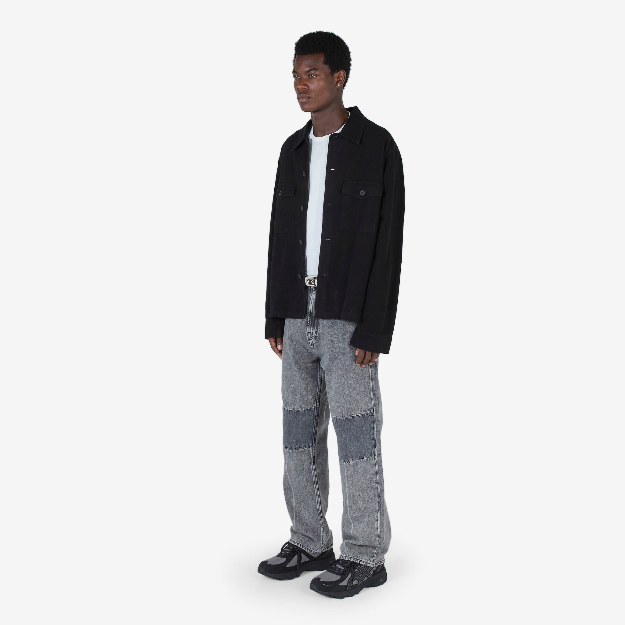 Men's Black Brushed Cotton Coach Jacket - Lightweight Casual Evening Outerwear for Streetwear & Fall Layering