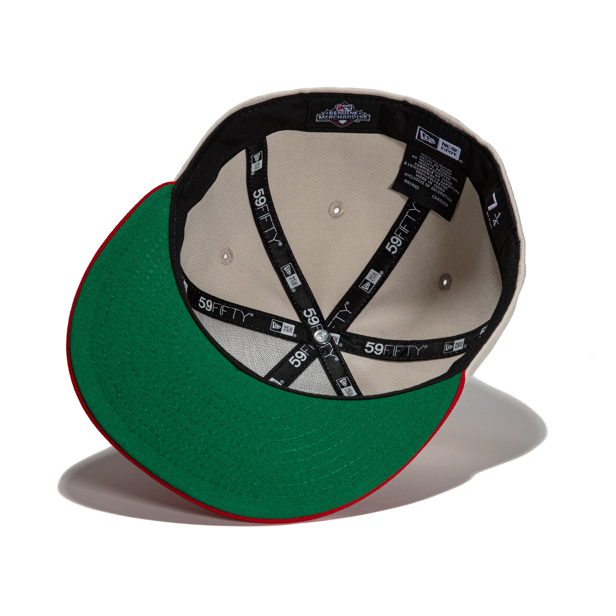 New Era 59Fifty Fresno Sun Sox Baseball Cap - Adjustable Stone & Red Snapback Hat for Men & Women | Perfect for Baseball Games, Outdoor Sports & Streetwear Fashion