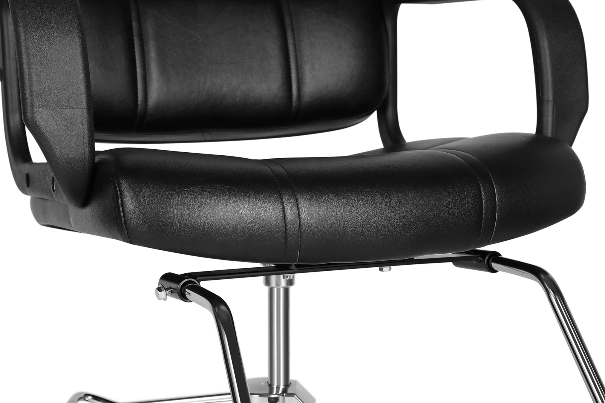 360° Swivel Hydraulic Barber Styling Chair - Classic Salon Chair for Hairdressers & Barbers - Adjustable Height, Black - Perfect for Salons, Barber Shops & Home Use