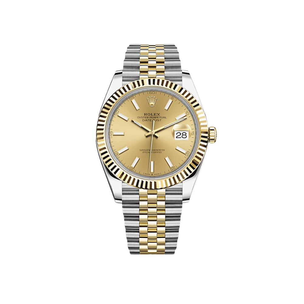 Rolex Datejust 41 126333 Men's Watch - 18K Yellow Gold & Stainless Steel, Champagne Dial, Jubilee Bracelet - Luxury Dress Watch for Business & Formal Occasions