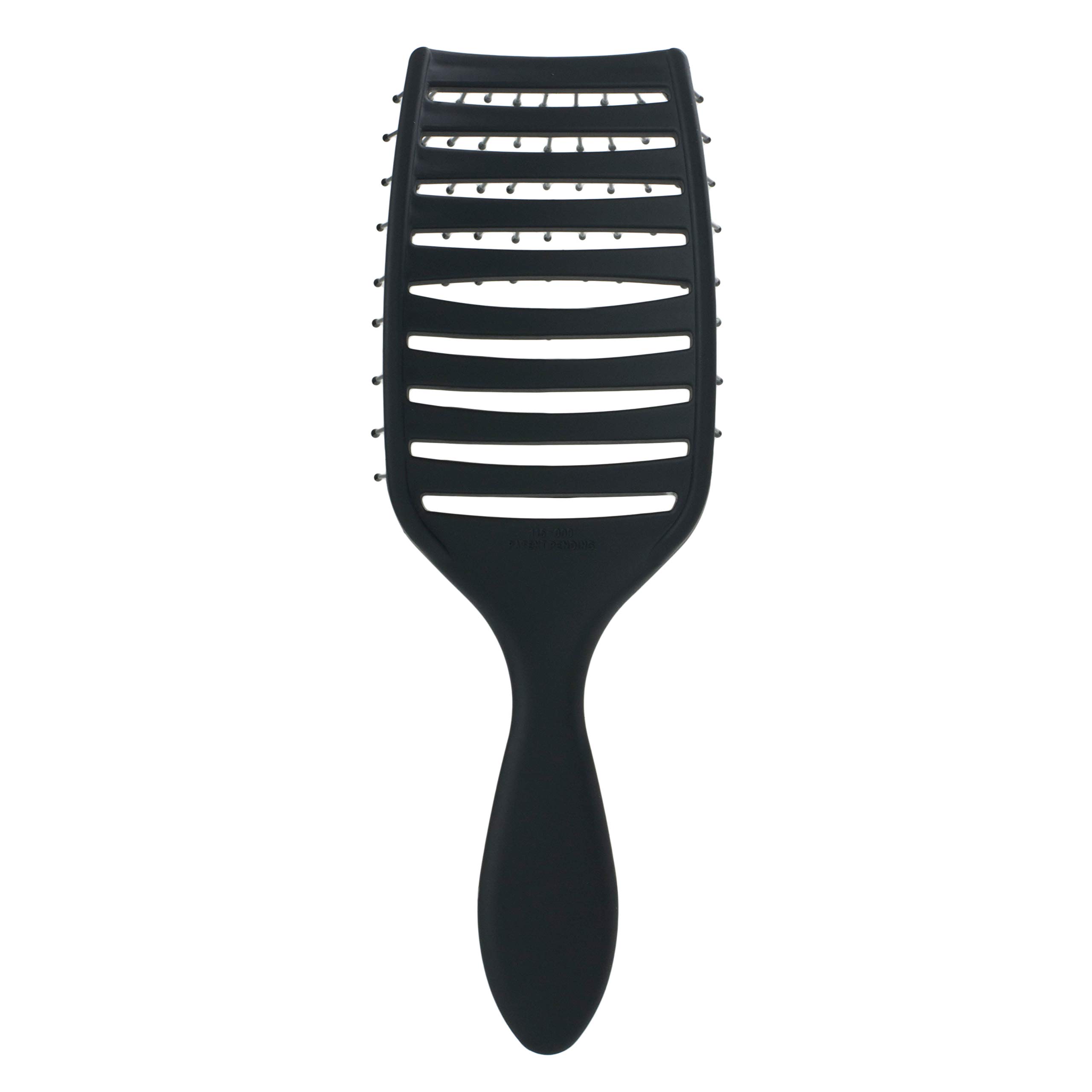 Professional Quick Dry Hair Brush - Ultra Lightweight & Ergonomic Design for Fast Blow Drying - Perfect for Salons, Home Use & Travel (Black)
