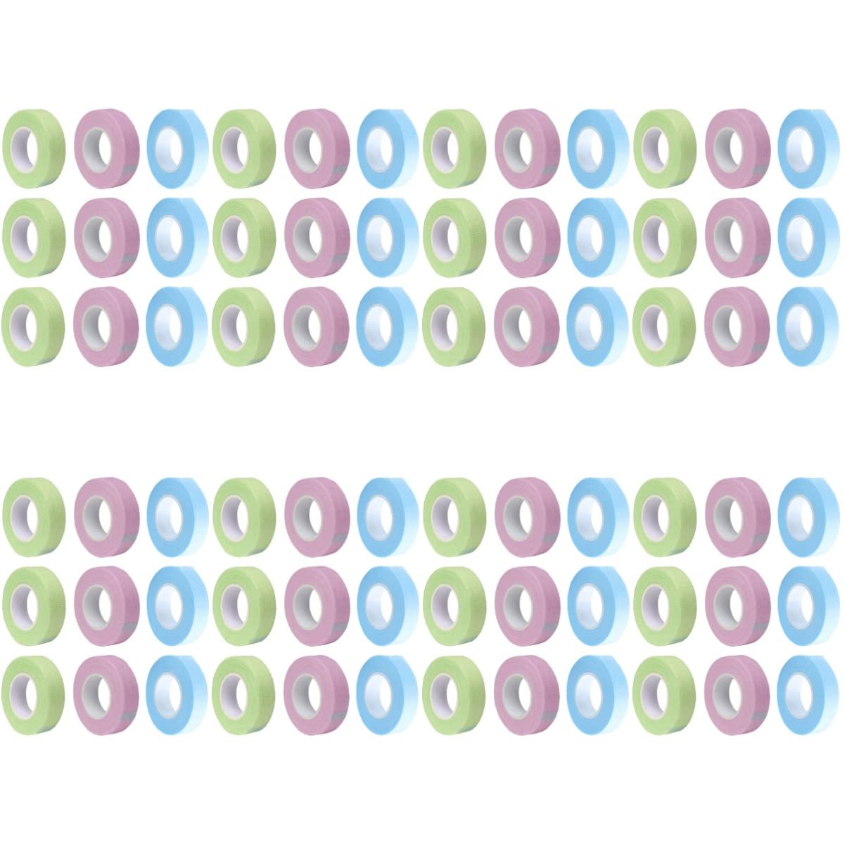 FRCOLOR Foam Tape 96 Rolls - Breathable Eyelash Isolation Tape for Lash Extensions, Hypoallergenic Microporous Lash Tape - Perfect for Salon Professionals & DIY Eyelash Styling at Home