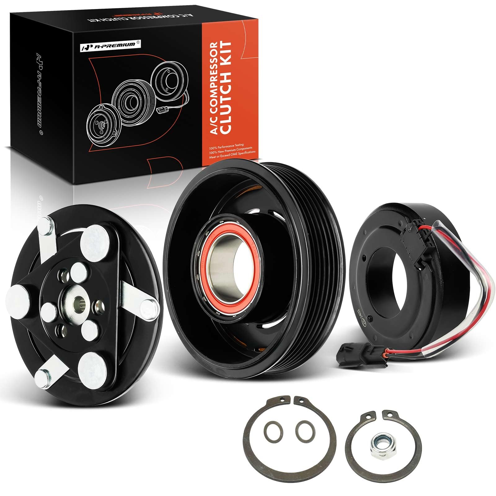 Premium AC Compressor Clutch Kit for 2013-2019 Nissan Sentra 1.6L 1.8L - High Performance Replacement Part - Perfect for Summer Cooling & Auto AC Repair