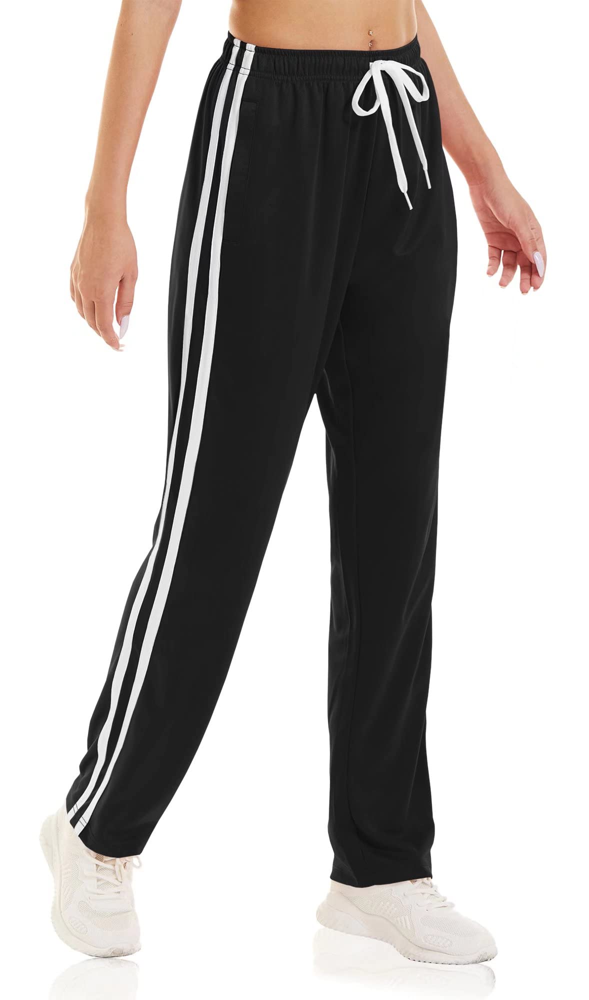 BIYLACLESEN Women's Lightweight Quick-Dry Jogger Pants with Drawstring & Pockets - Perfect for Running, Workout, Hiking & Casual Wear
